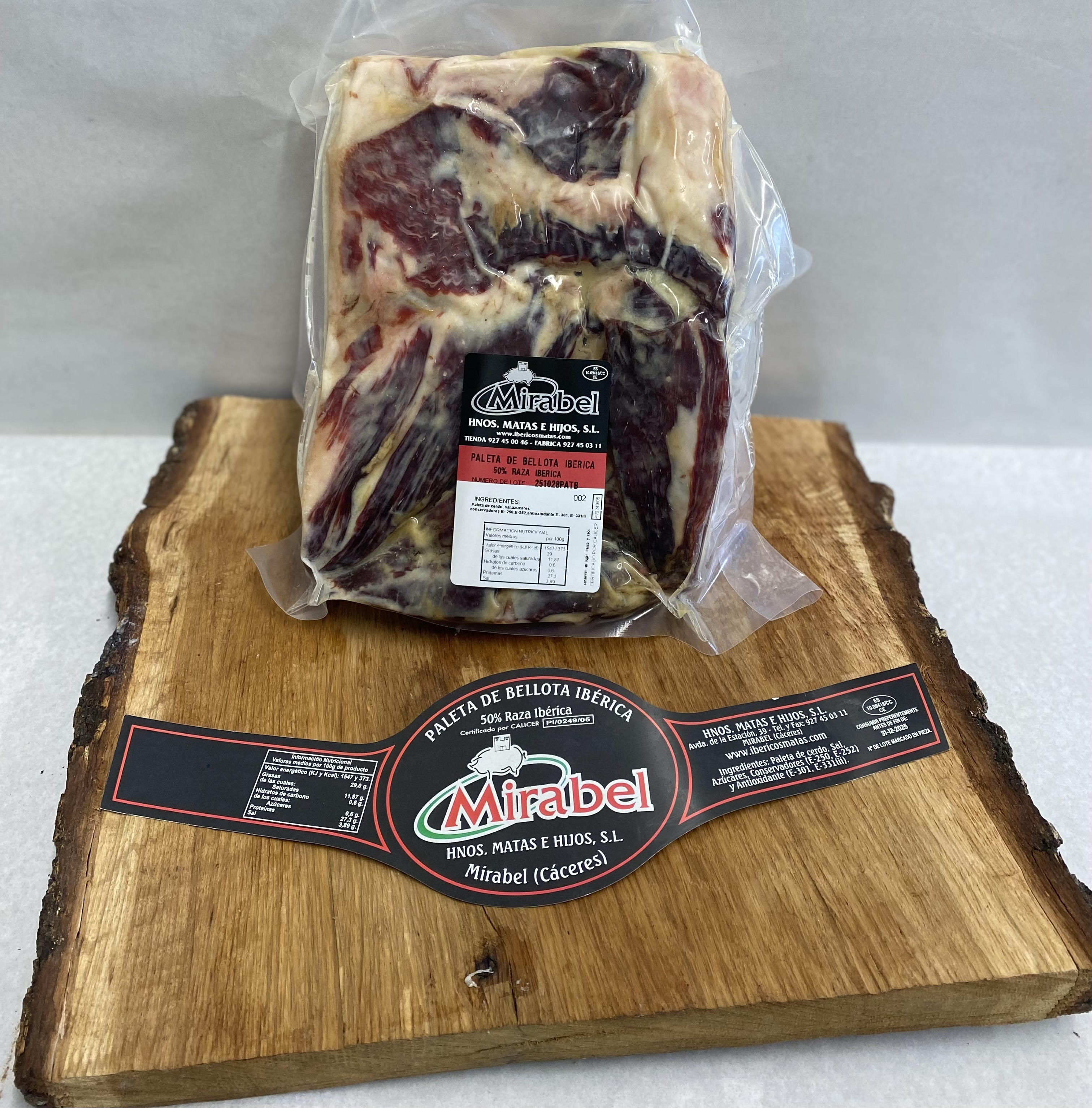 PALETA DE BELLOTA IBÉRICA DESHUESADA - 50% RAZA IBÉRICA