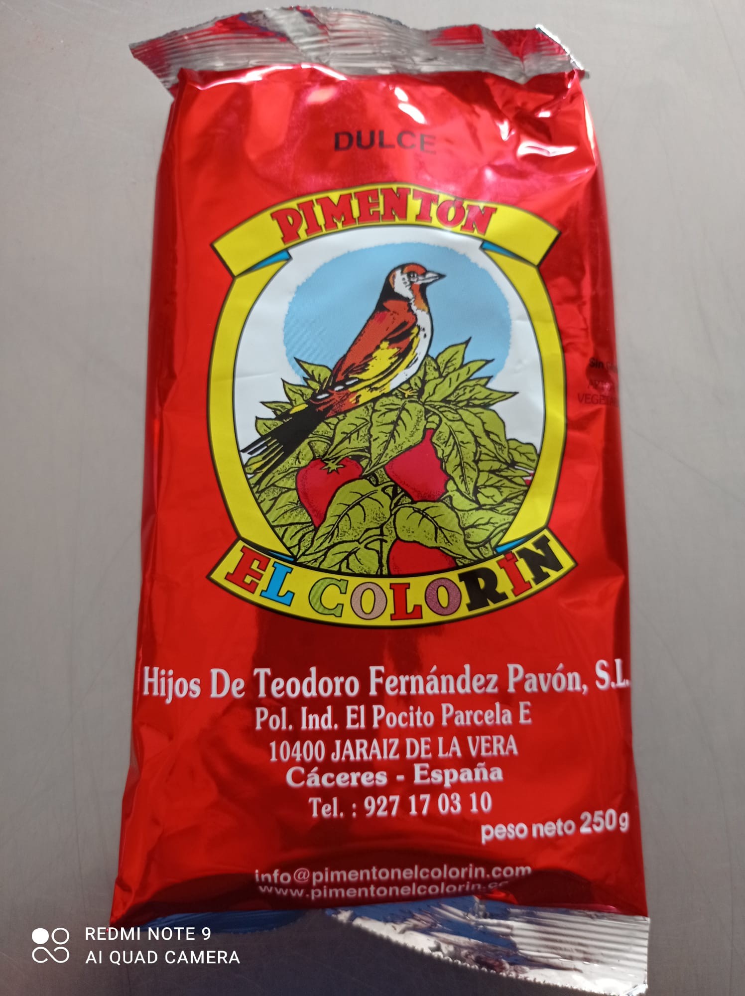 PIMENTON DE LA VERA DULCE 0,250 Kg