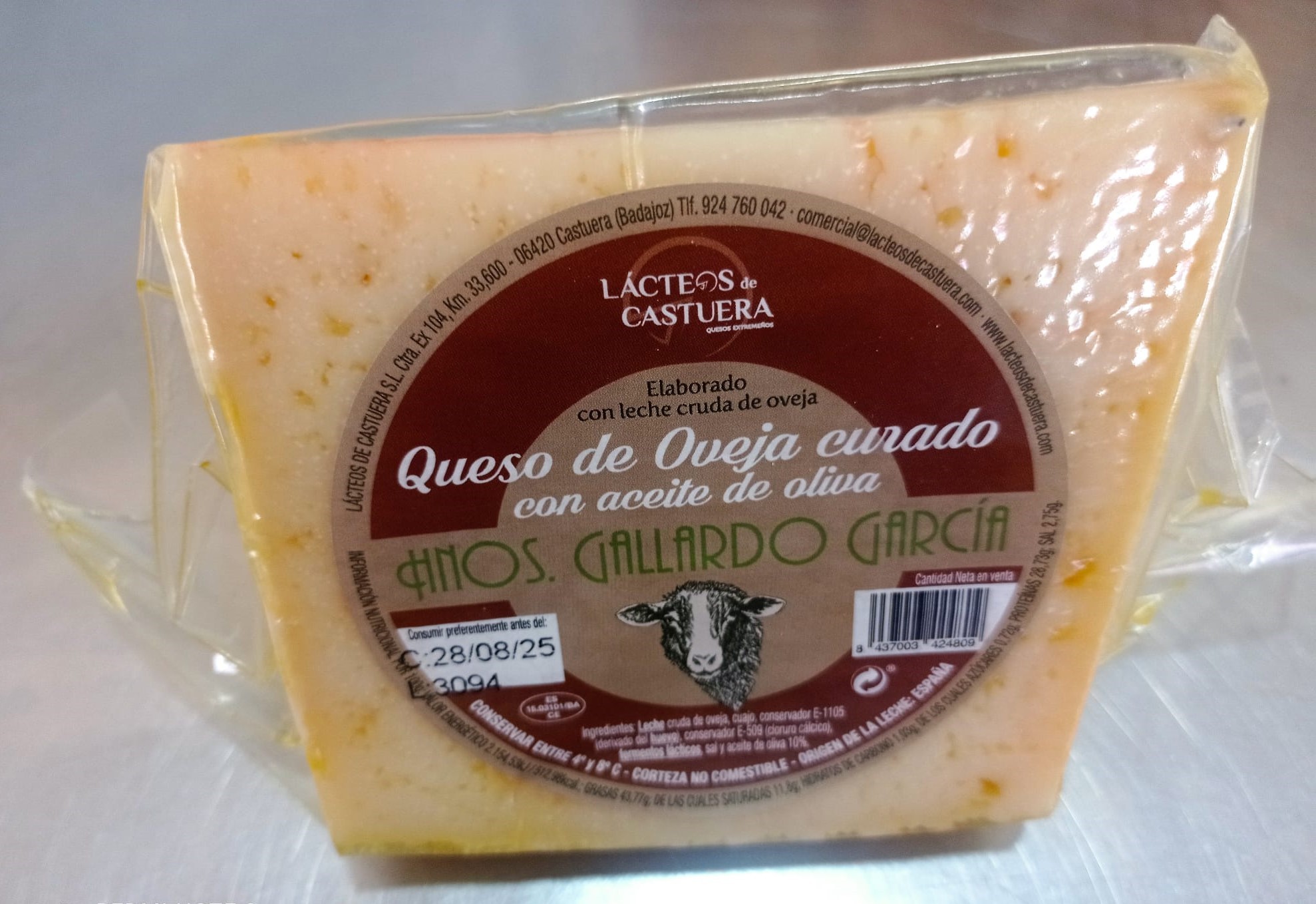 QUESO DE OVEJA CURADO