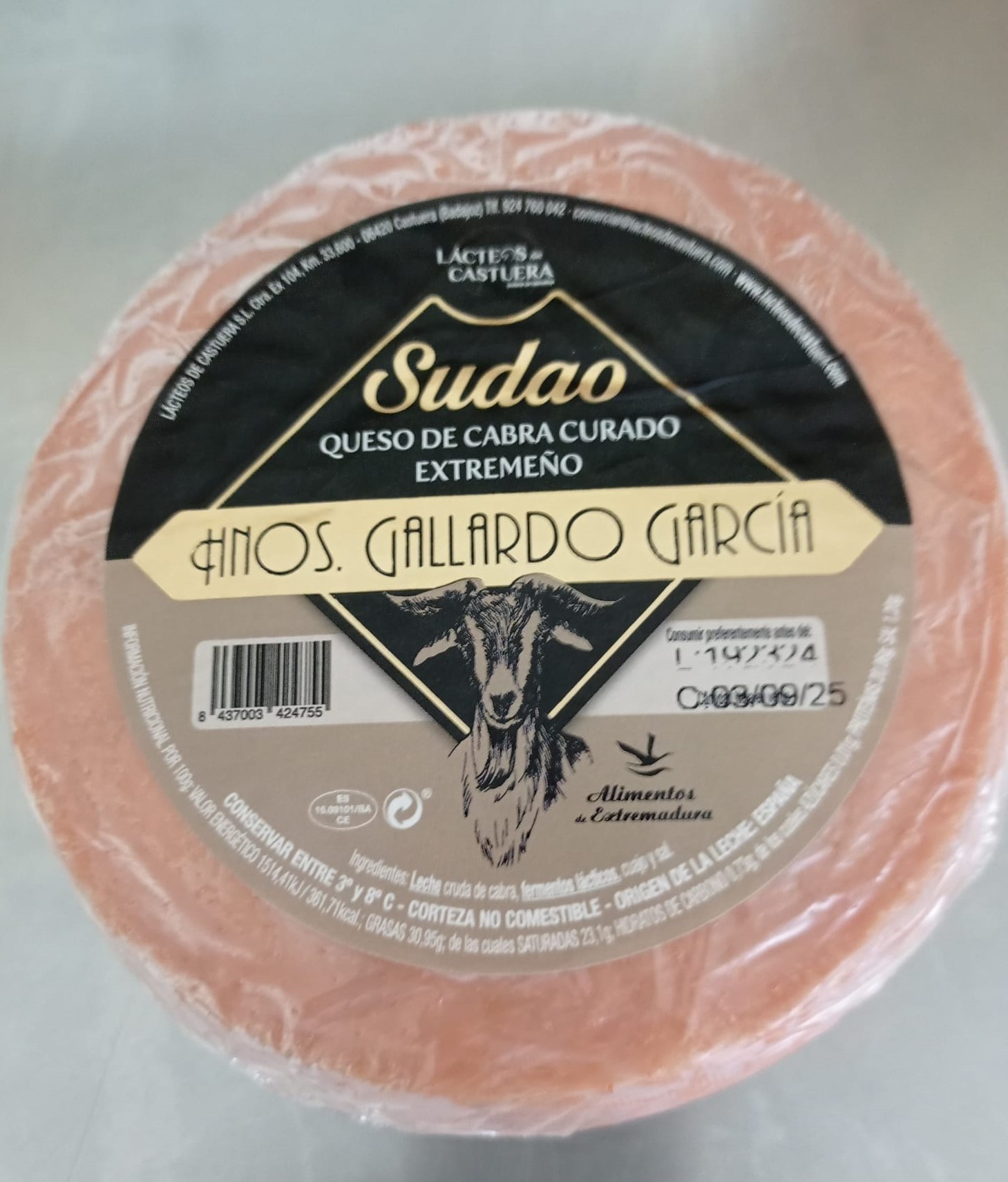QUESO DE CABRA GALLARDO SUDAO
