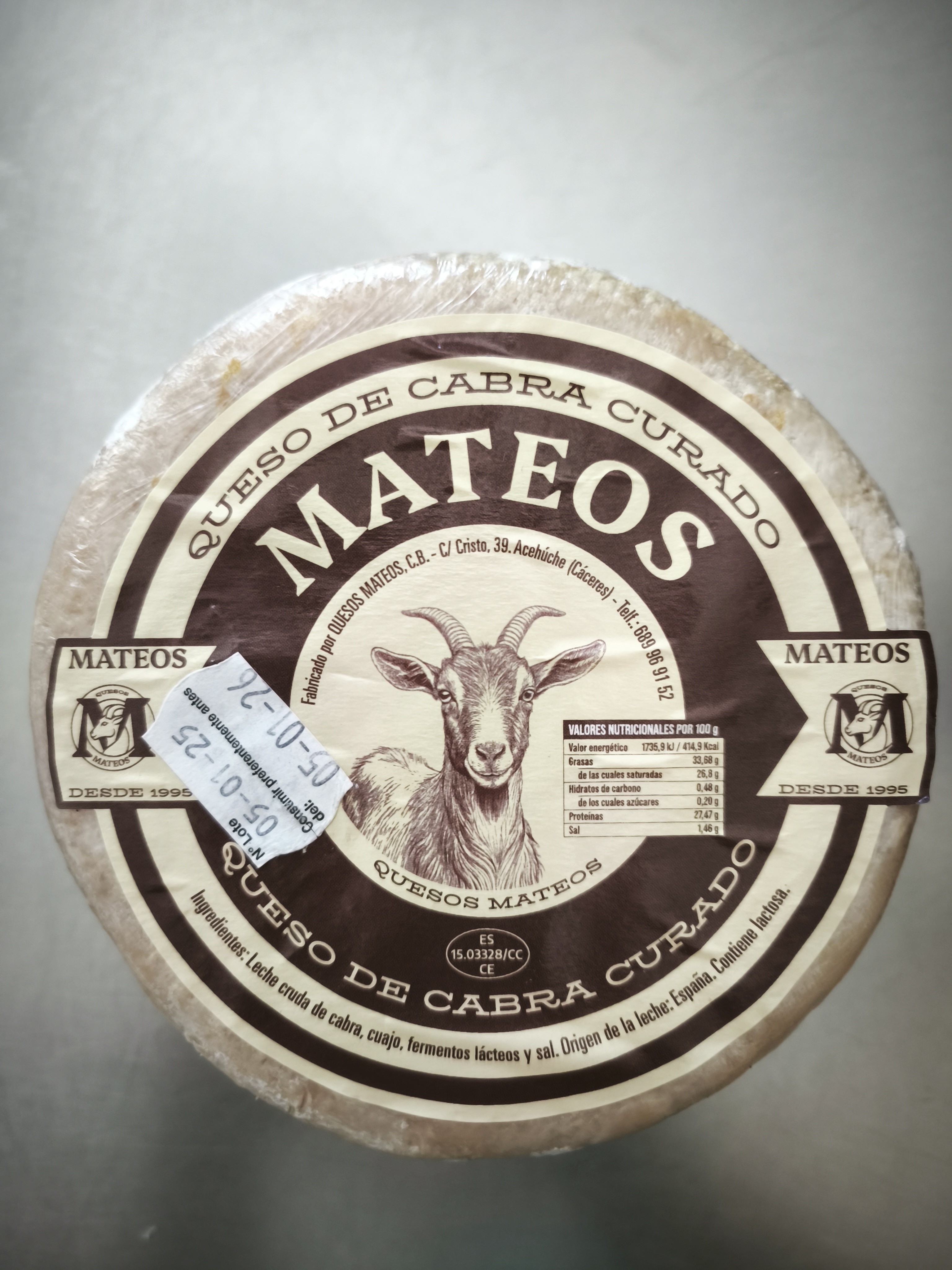 QUESO DE CABRA MATEOS